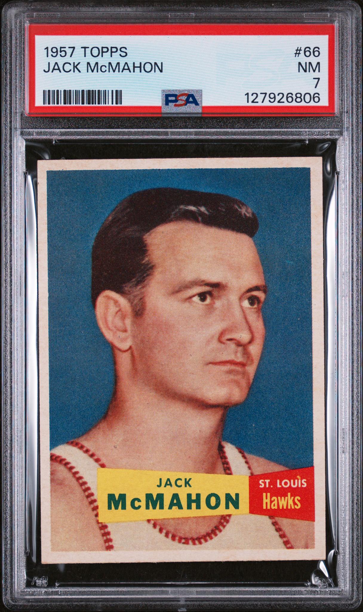 1957 Topps Jack Mcmahon Dp #66 PSA 7