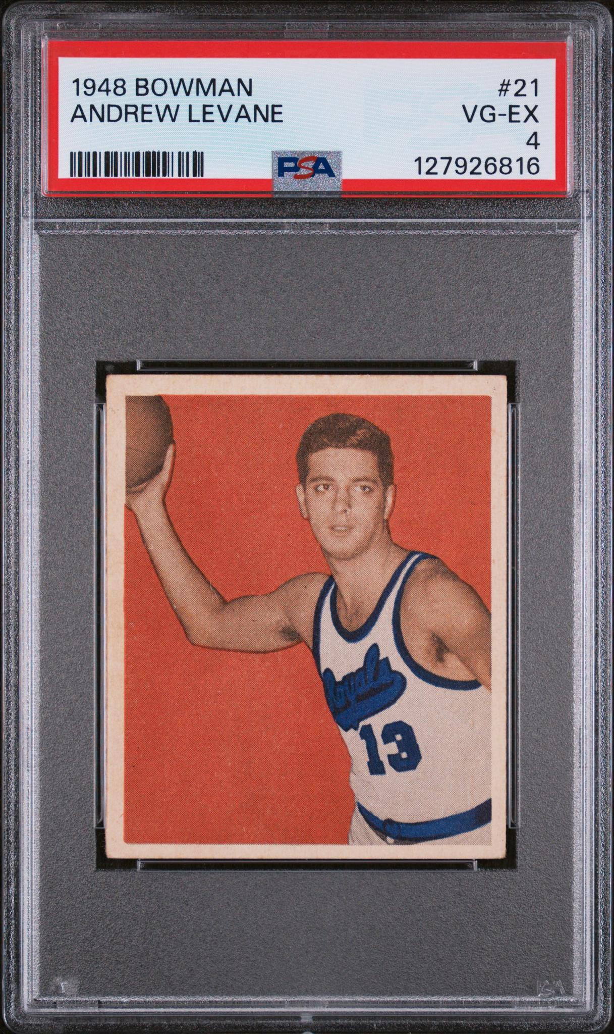 1948 Bowman Fuzzy Levane #21 PSA 4