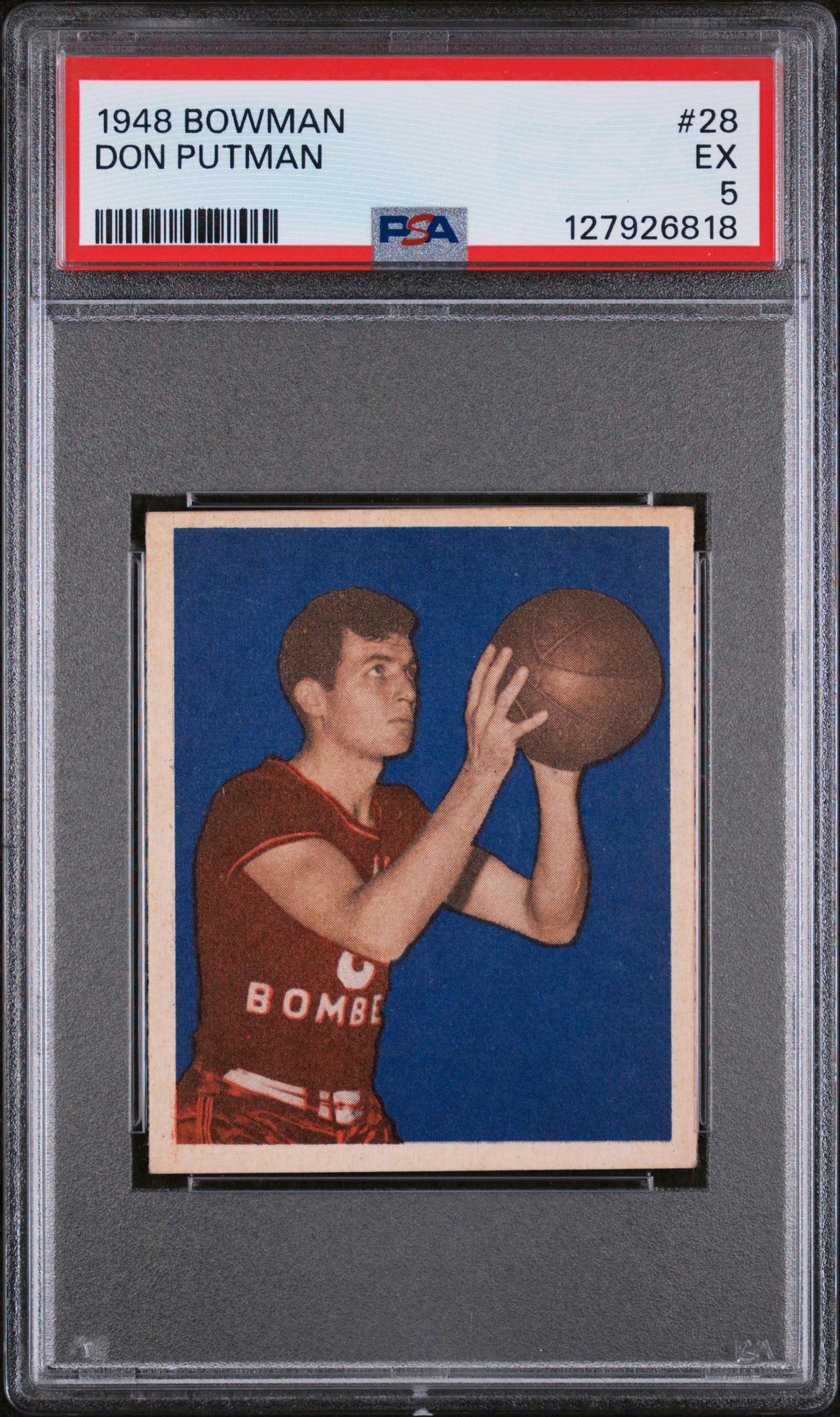 1948 Bowman Don Putman #28 PSA 5