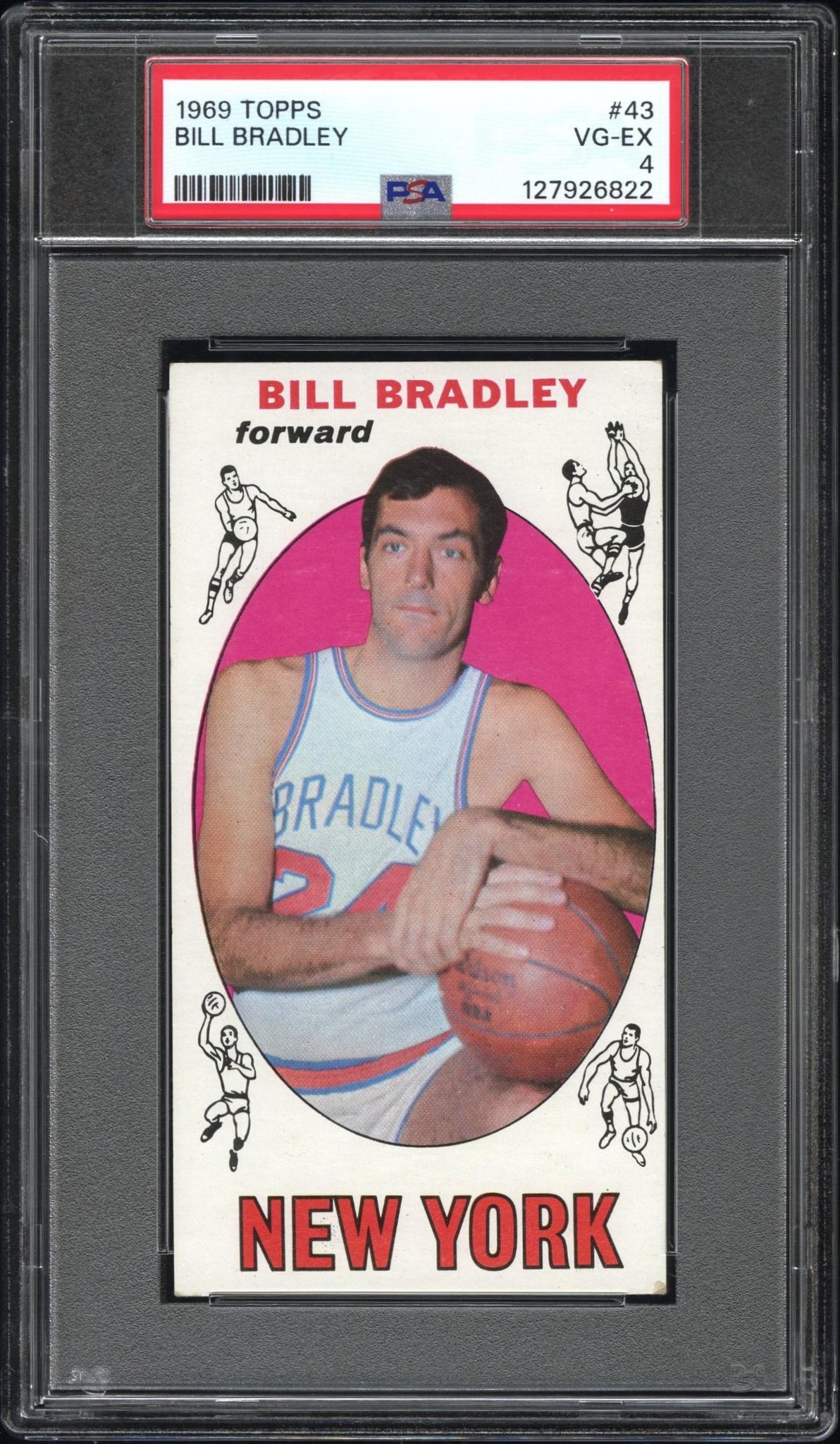 1969 Topps Bill Bradley #43 PSA 4