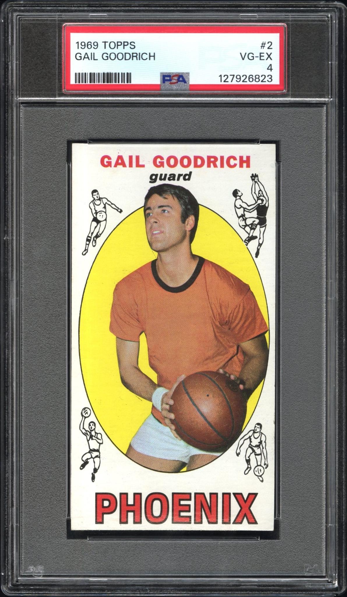 1969 Topps Gail Goodrich #2 PSA 4