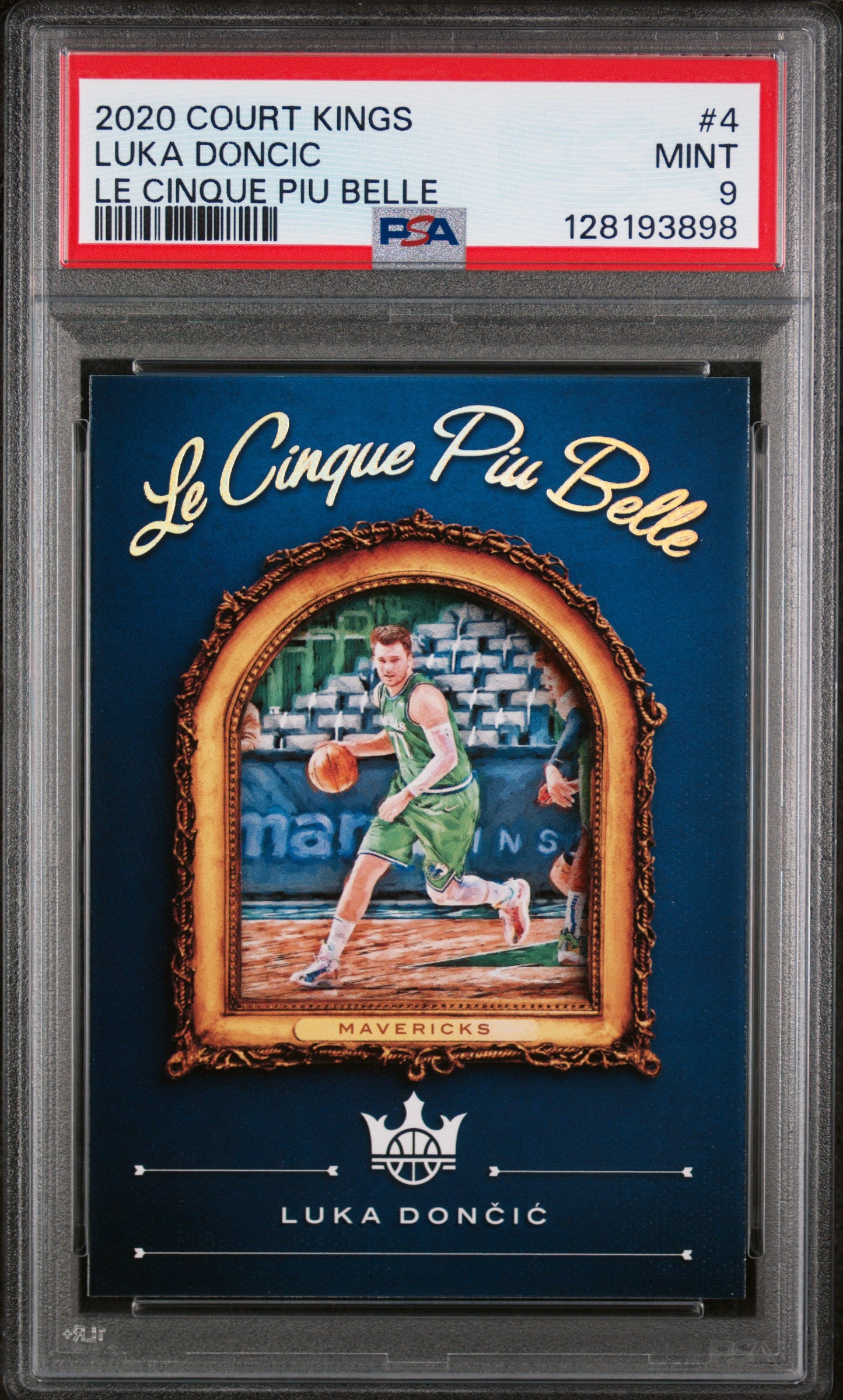 2020 Panini Court Kings Le Cinque Piu Belle Luka Doncic #4 PSA 9
