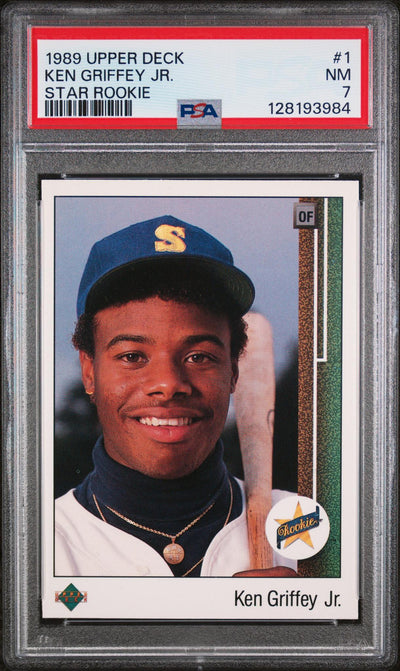 1989 Upper Deck Star Rookie Ken Griffey Jr. #1 PSA 7