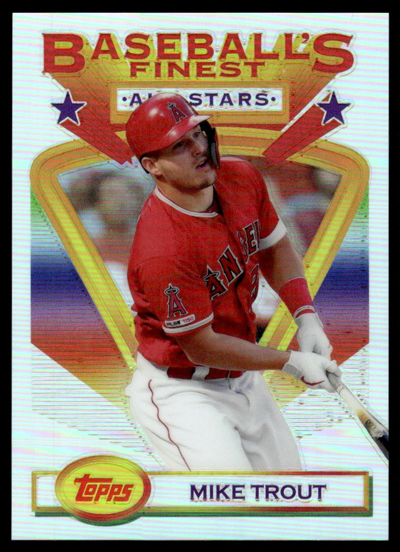 2020 Topps Finest Flashbacks #116 Mike Trout Refractor