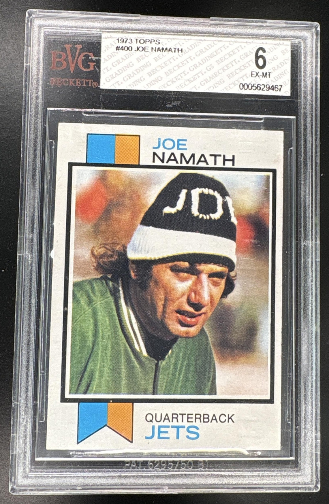 1973 Topps Joe Namath #400 BGS 6