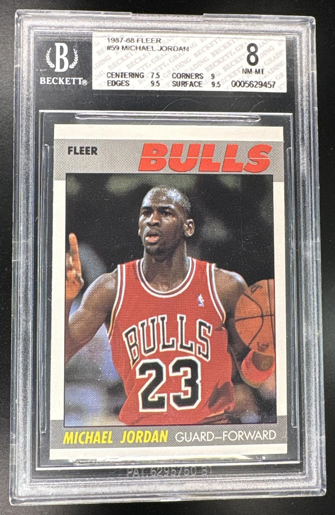 1987-88 Fleer Michael Jordan #59 BGS 8