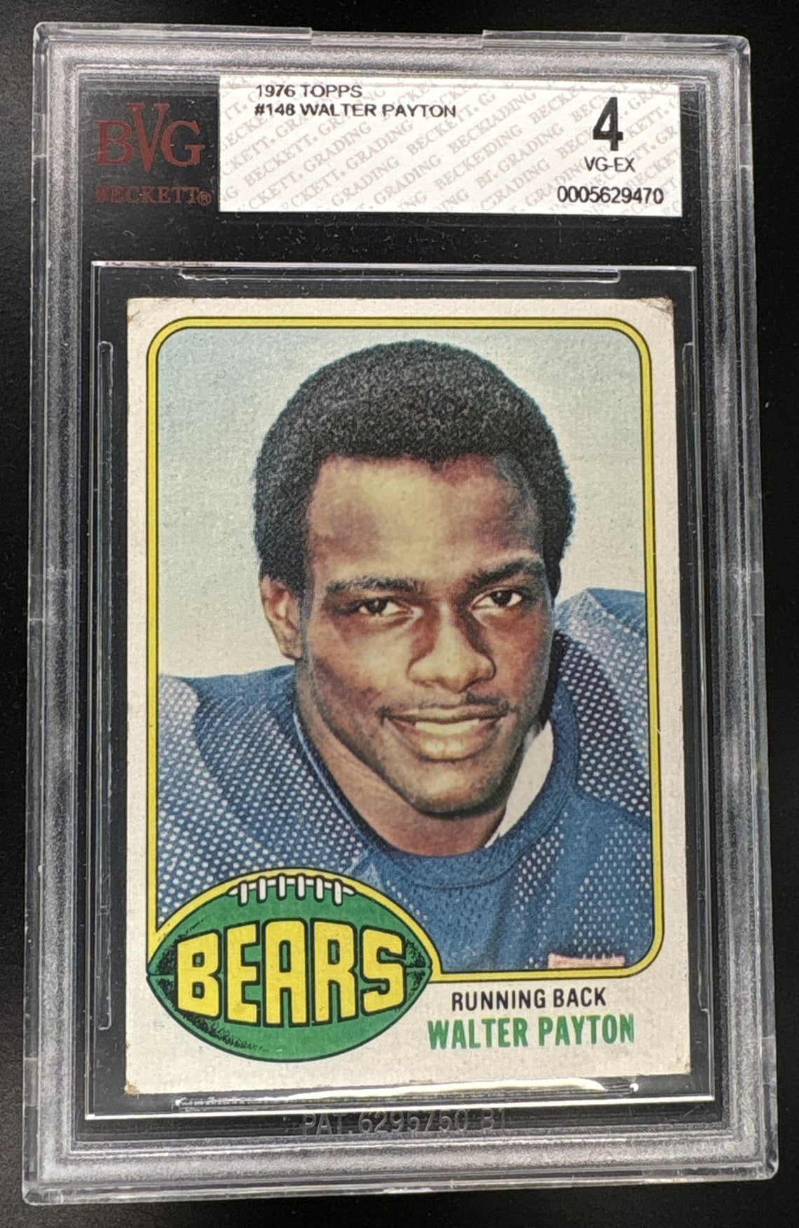 1976 Topps Walter Payton Rookie RC #148 BVG 4