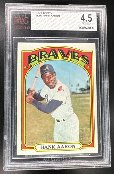 1972 Topps Hank Aaron #299 BVG 4.5