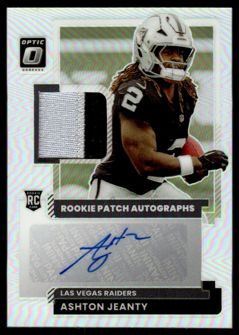 2025 Donruss Optic Ashton Jeanty Rookie Patch Auto Holo /35