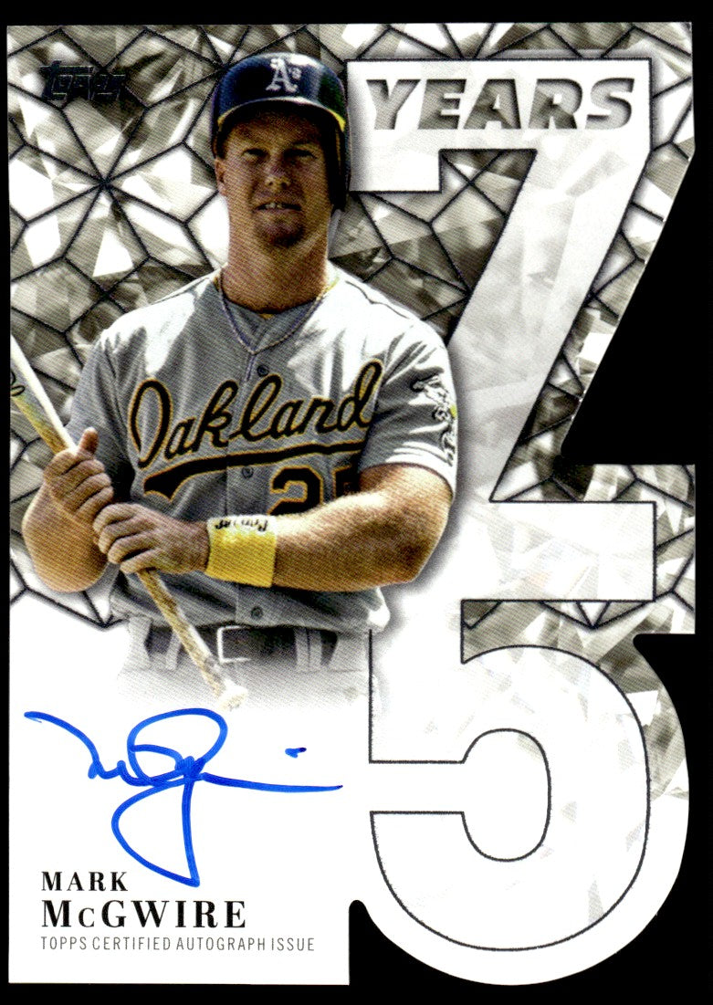 2026 Topps Mark McGwire 75 Years of Topps Auto Die-Cut /75
