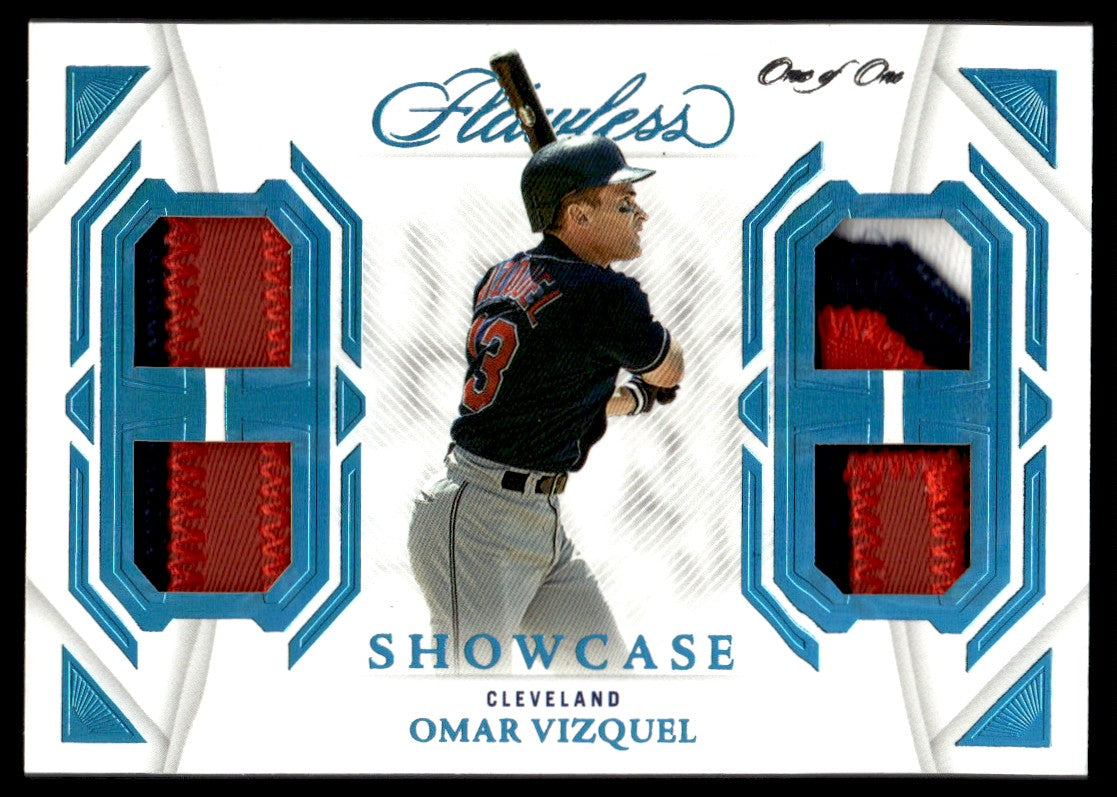 2023 Flawless Omar Vizquel Showcase Quad Patch Game-Used Patch 1/1