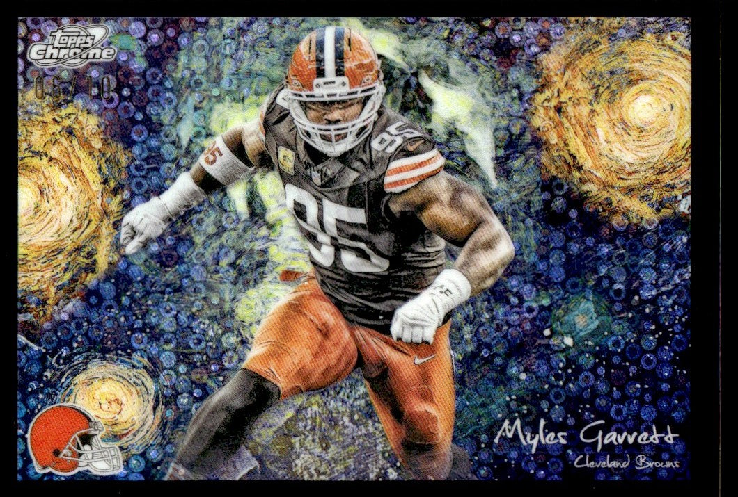2025 Topps Chrome Myles Garrett Starry Night Black Disco /10