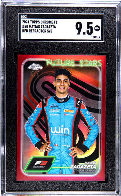 2024 Topps Chrome Future Stars Matias Zagazeta #60 Red Refractor /5 SGC 9.5