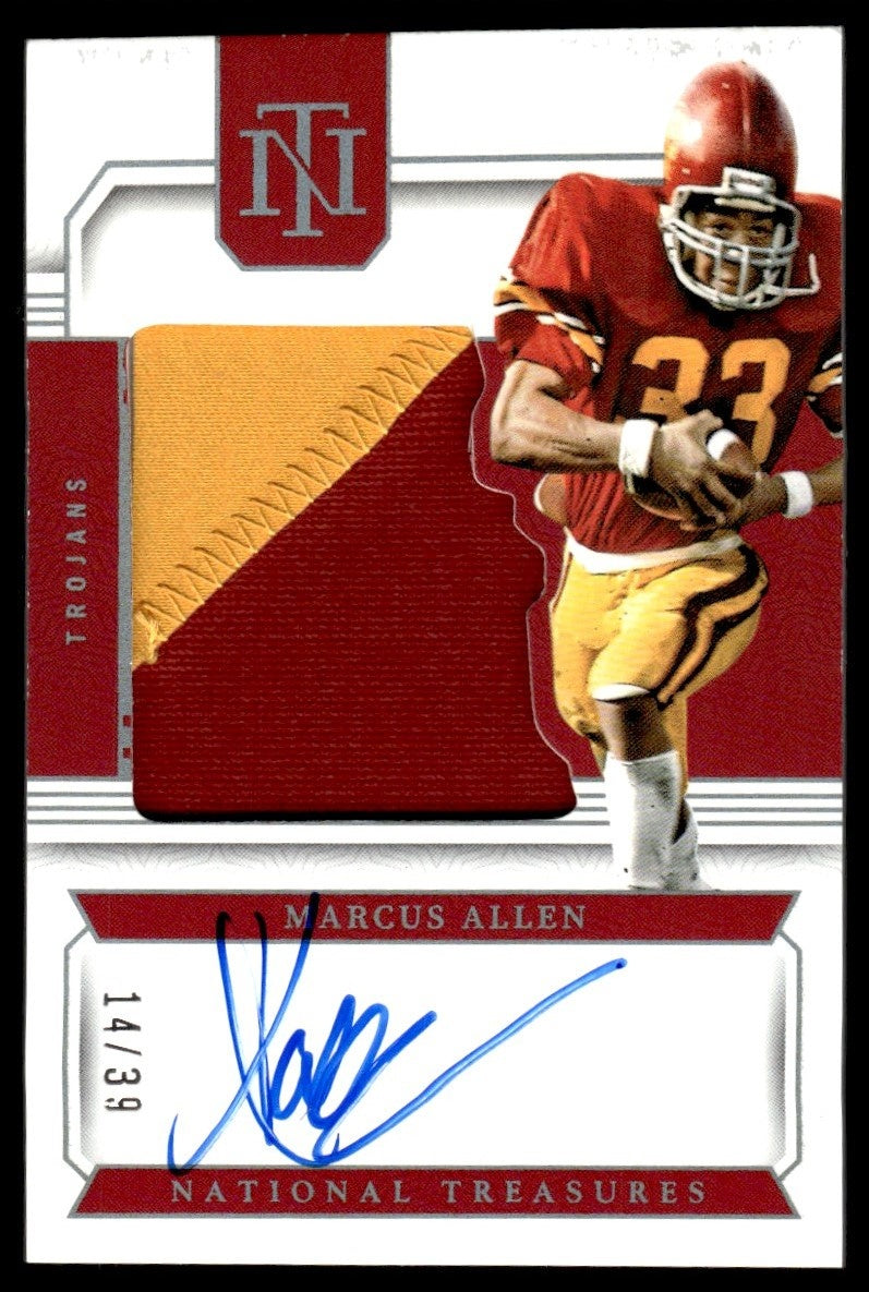 2024 Panini National Treasures Colossal Sigs Marcus Allen #CCS-MA Patch Auto /39