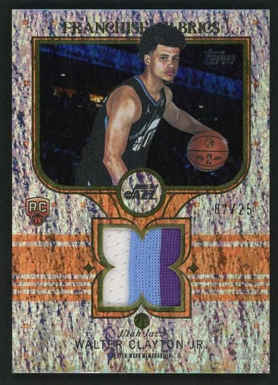 2023 Topps Franchise Fabrics Walter Clayton Jr. #FF-WC /25