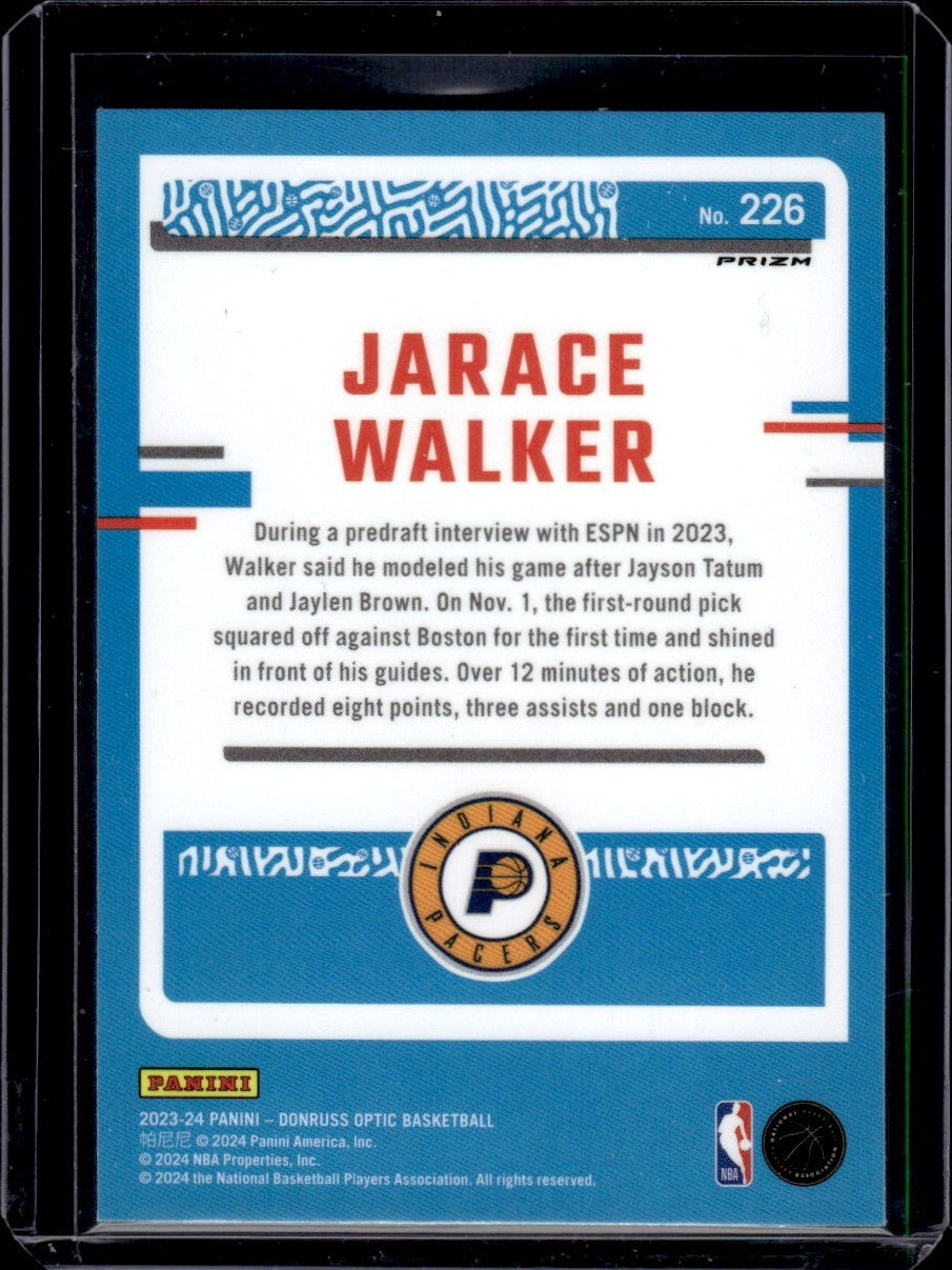 2023 Panini Donruss #226 Jarace Walker Prizm Rookie Indiana Pacers