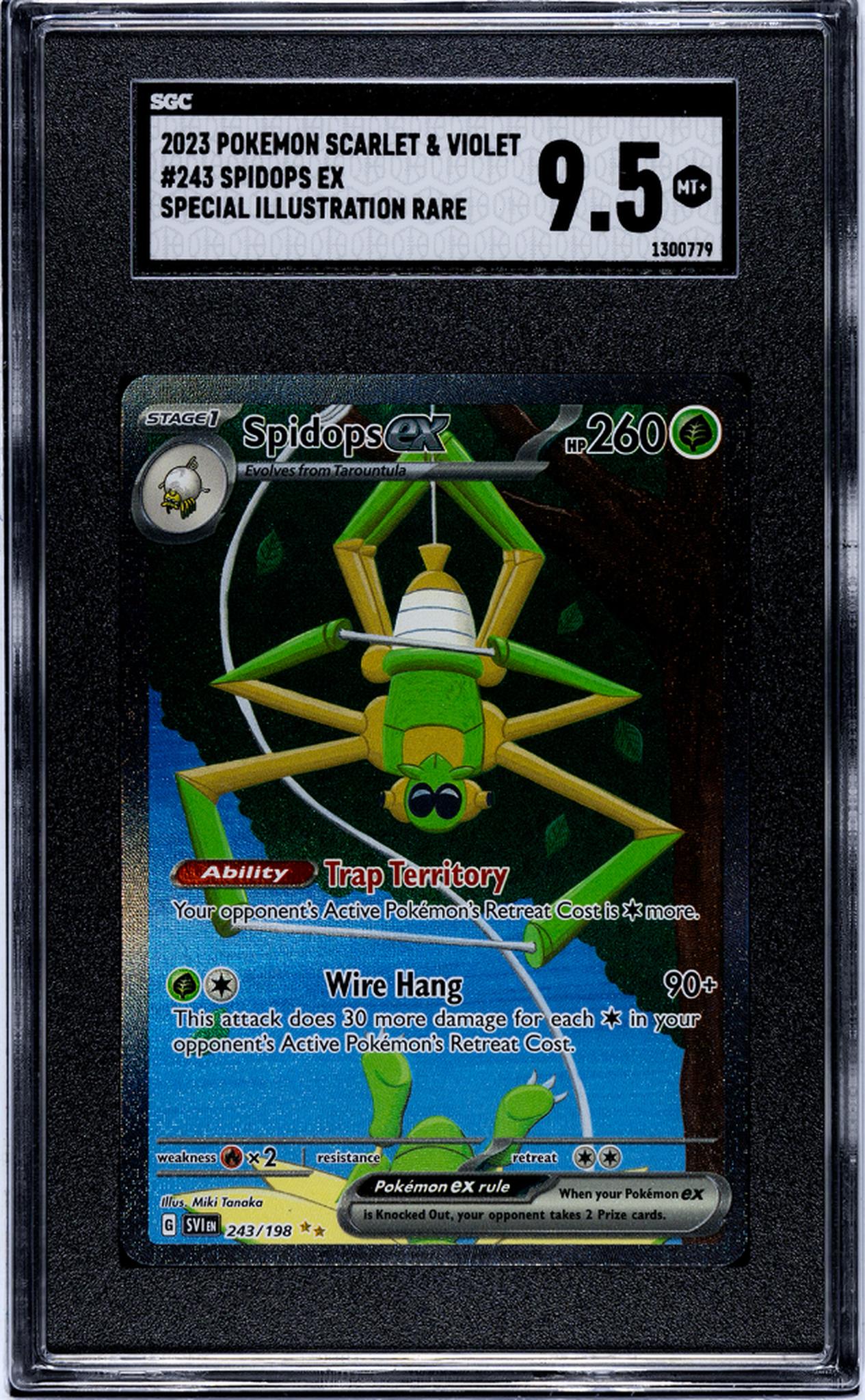 2023 Pokémon Scarlet & Violet Special Illustration Rare Spidops #243/198 SGC 9.5