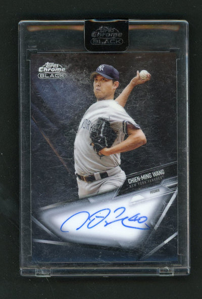 2021 Topps Chrome Black Chien-Ming Wang #CBA-CW Auto