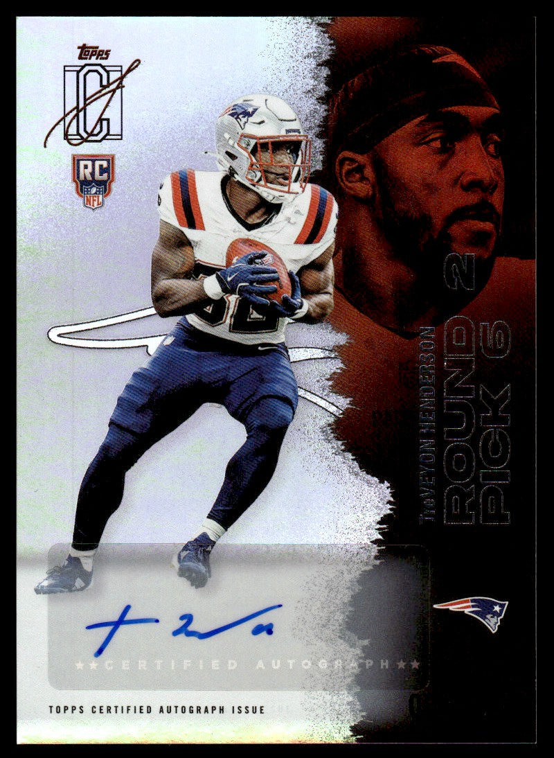 2025 Topps Signature Class #117 Treveyon Henderson Rookie RC Auto Silver /275