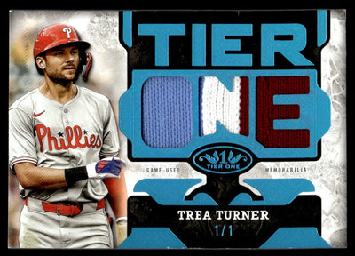 2025 Topps Tier One Trea Turner Tier One Relic Die-Cut #T1RD-TT 1/1