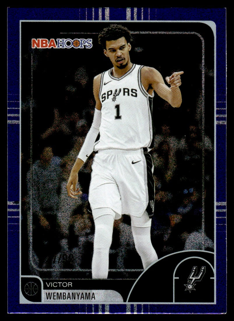 2026 NBA Hoops #30 Victor Wembanyama Purple Pixel /99