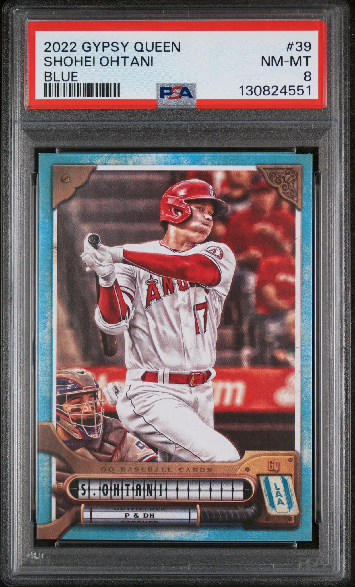 2022 Topps Gypsy Queen Blue Shohei Ohtani #39 /150 PSA 8