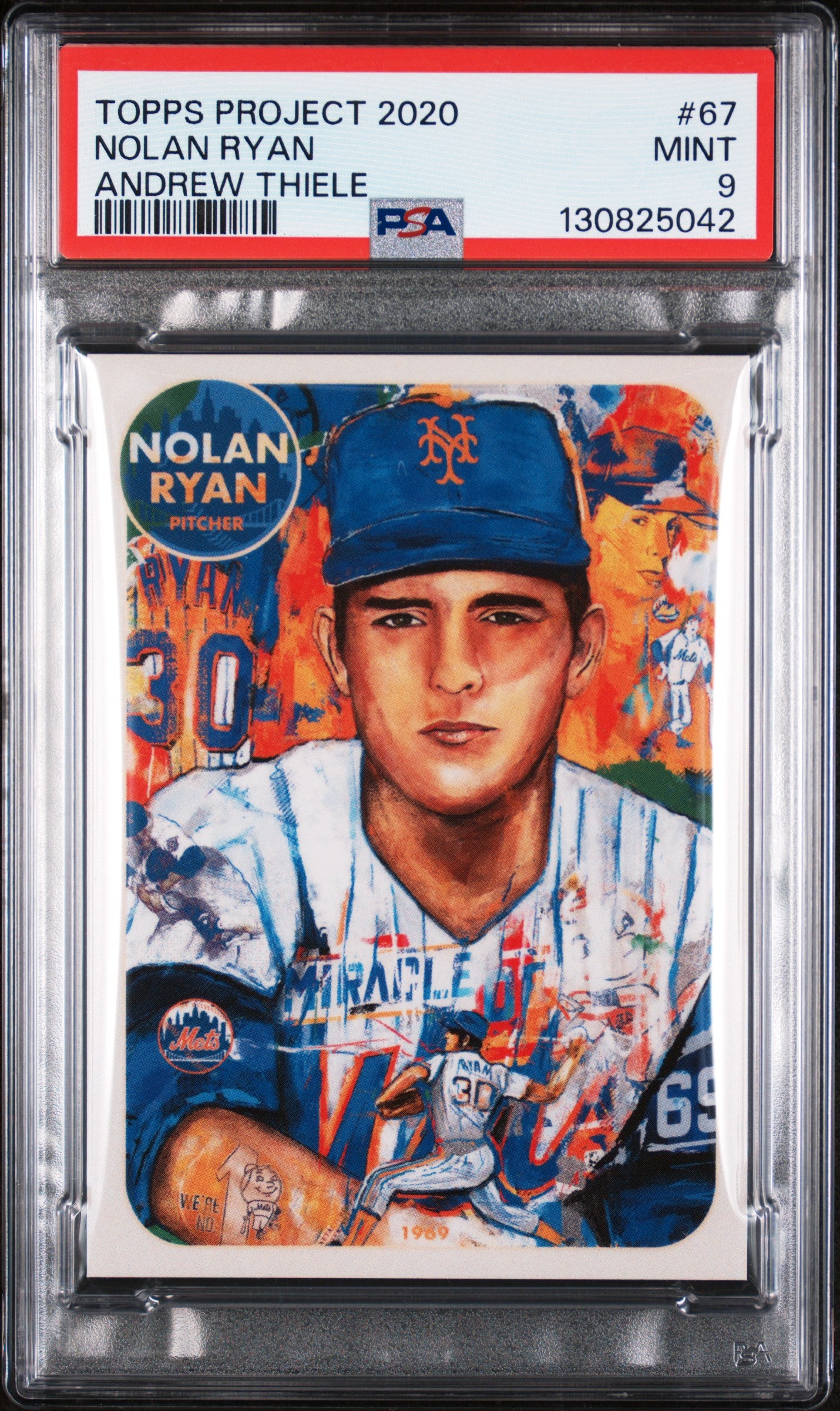 2020 Topps Project 2020 Nolan Ryan #67 /7383 PSA 9