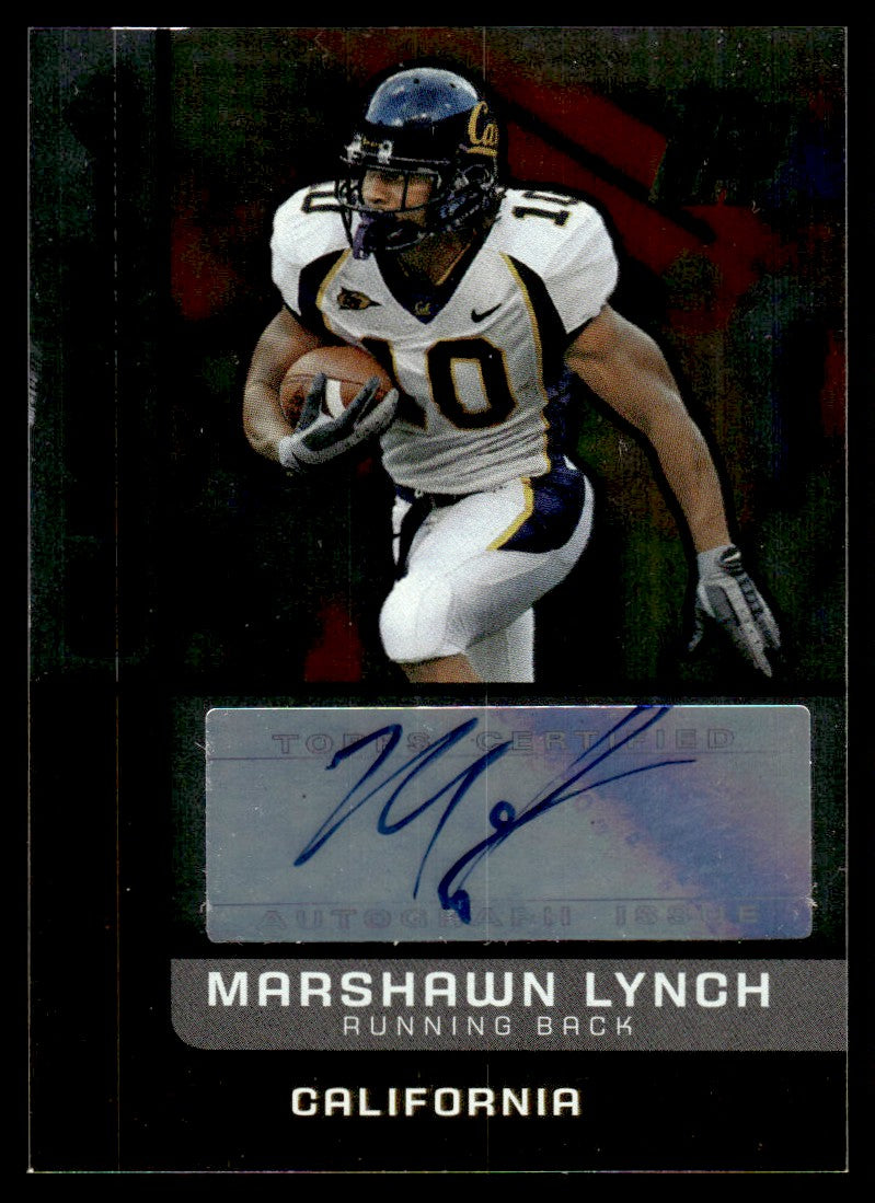 2007 Topps DPP Marshawn Lynch Rookie RC Class Marks Auto /75