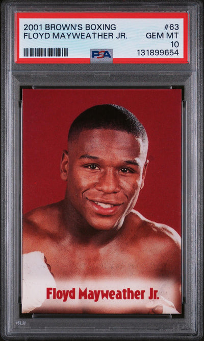 2001 Brown's Boxing Floyd Mayweather Jr. #63 PSA 10