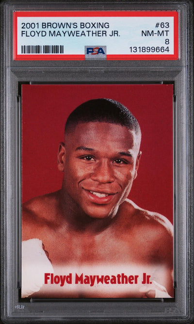 2001 Brown's Boxing Floyd Mayweather Jr. #63 PSA 8