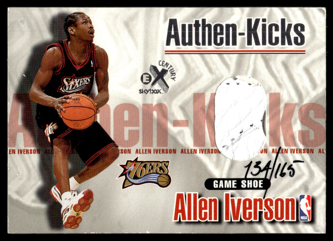 1999 E-X Century Allen Iverson Authen-Kicks Game-Used Shoe Patch /165