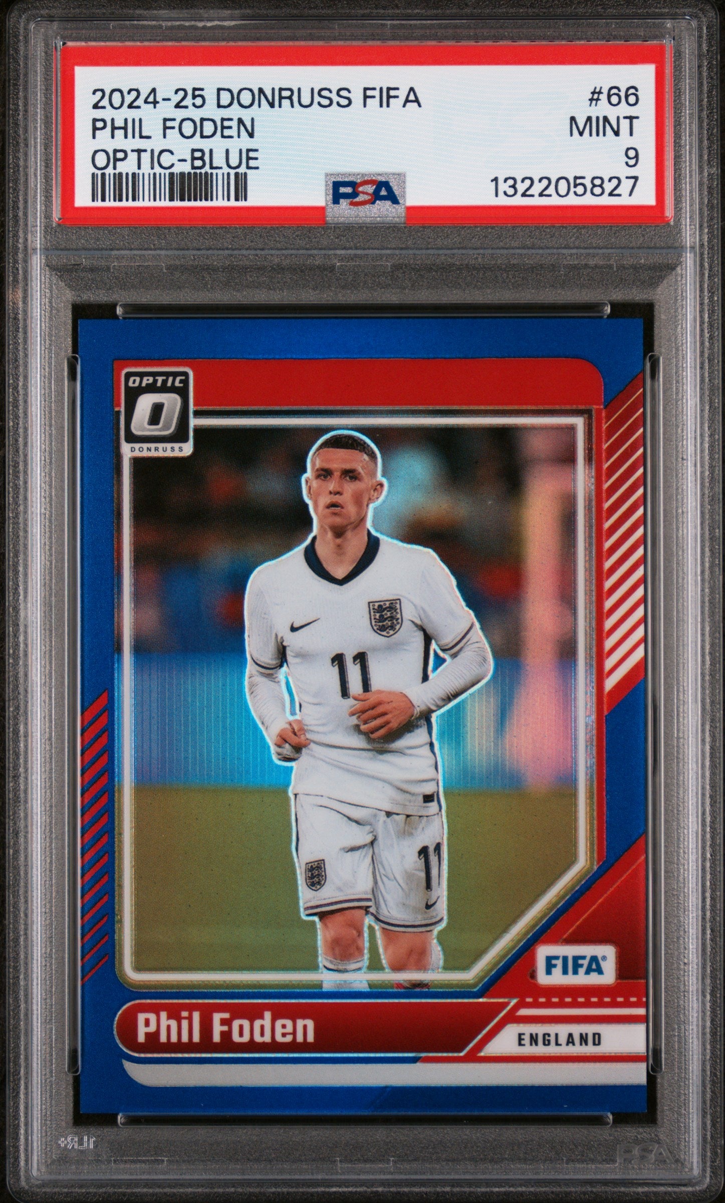 2024 Panini Donruss Fifa Optic-Blue Phil Foden #66 /149 PSA 9