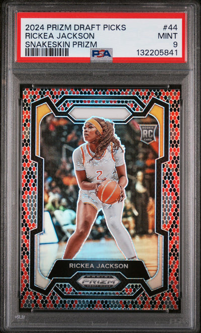 2024 Panini Prizm Draft Picks Snakeskin Prizm Rickea Jackson #44 PSA 9