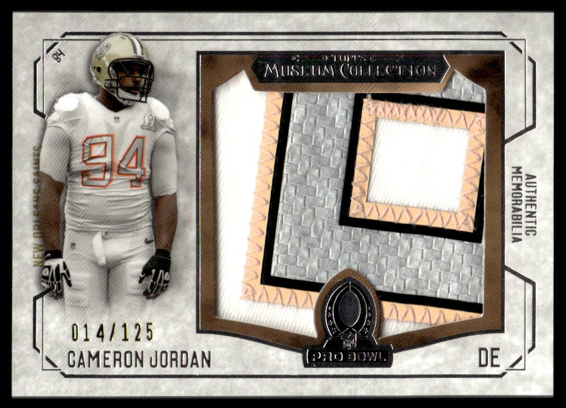 2014 Museum Collection Cameron Jordan Player-Worn Pro Bowl Patch /125