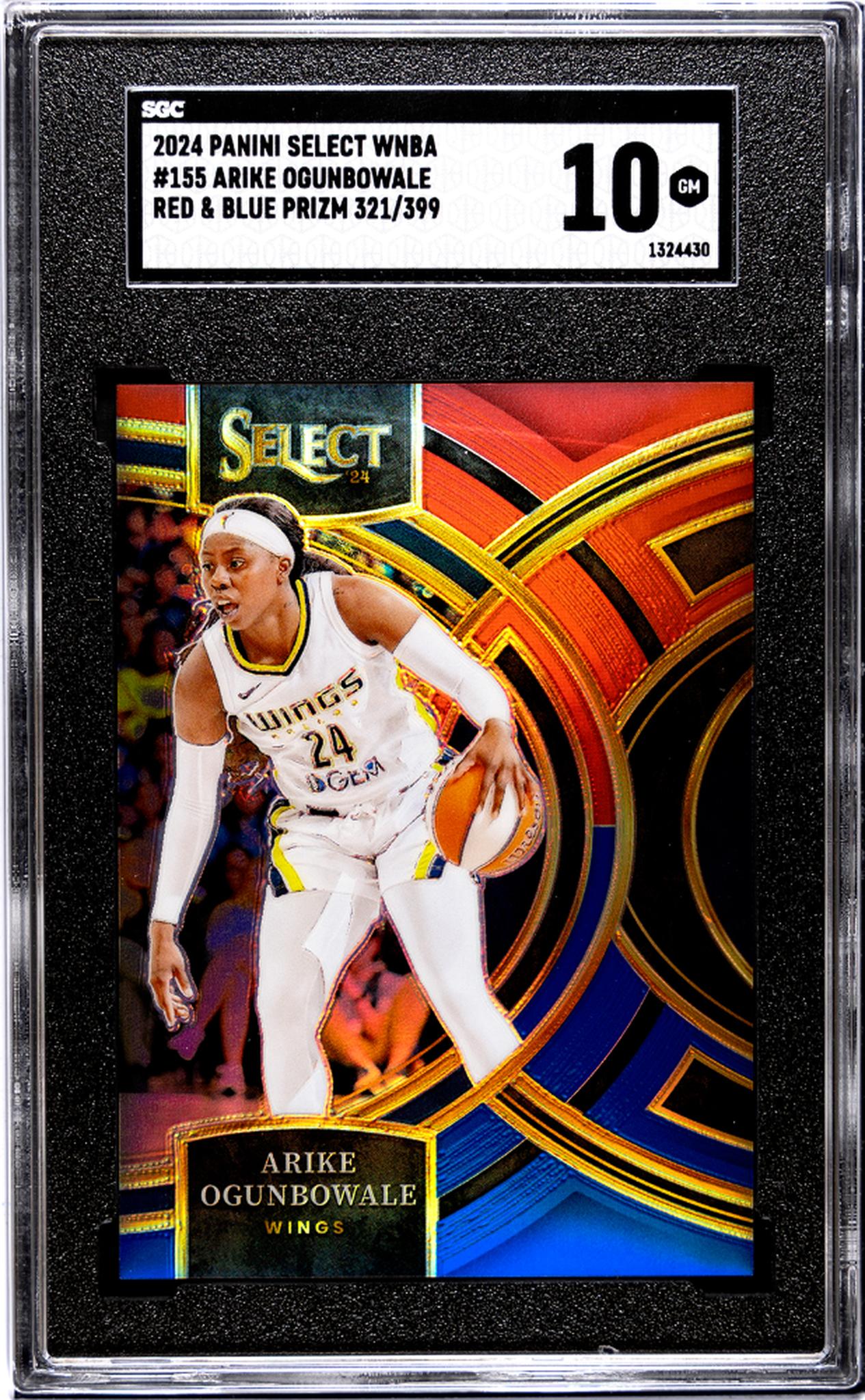 2024 Panini Select Red & Blue Arike Ogunbowale #155 /399 SGC 10