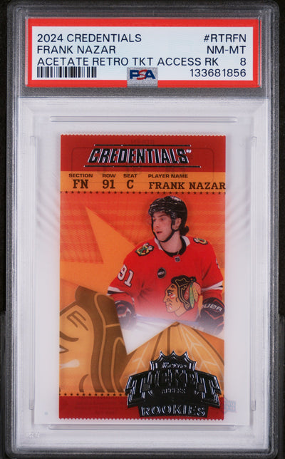 2024-25 Credentials Frank Nazar Acetate Retro Tkt Access RK #RTRFN PSA 8