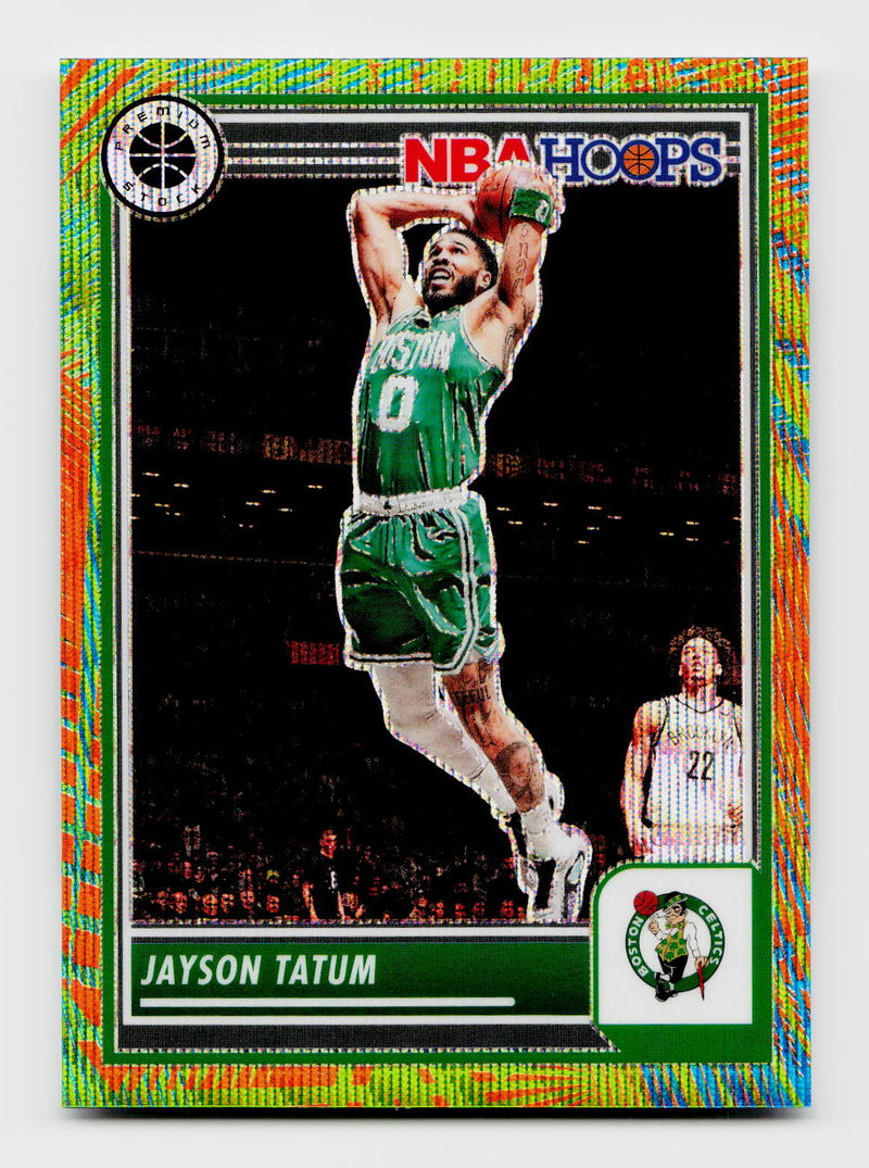 2023-24 Panini NBA Hoops Premium Stock Jayson Tatum #265 Multiwave Prizm SP