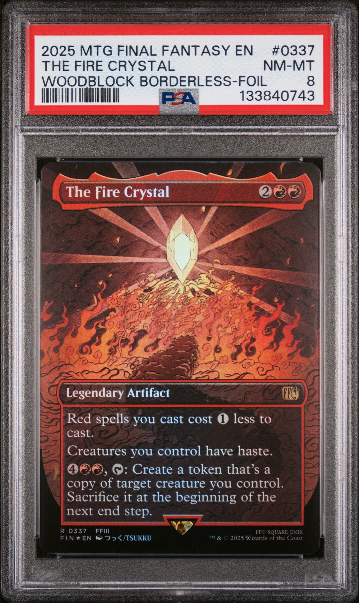 mtg crystal final fantasy 2025 Magic the Gathering Final Fantasy Woodblock Borderless-Foil the F – Monmouth Sports Cards