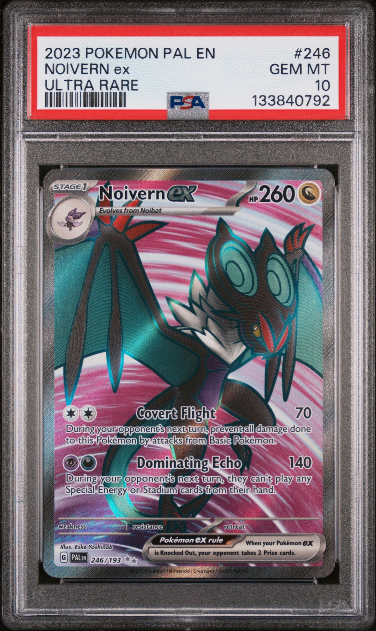 2023 Pokemon Scarlet and Violet Paldea Evolved Noivern Ex #246 PSA 10 Monmouth Sports Cards 2023 Pokemon Scarlet and Violet Paldea Evolved Noivern Ex #246 PSA 10 Monmouth Sports Cards