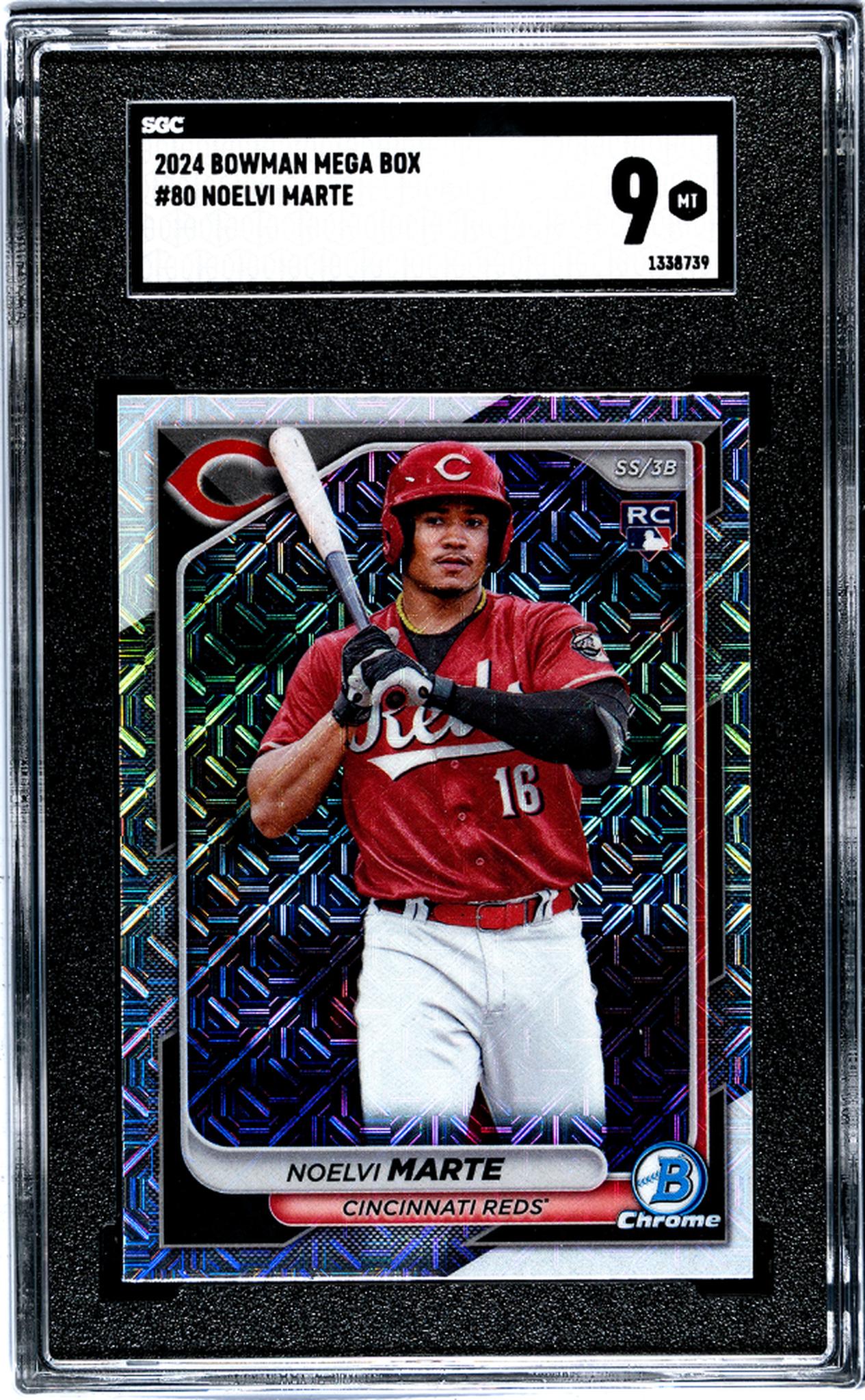 2024 Bowman Mega Box No Parallel Noelvi Marte #80 RC SGC 9