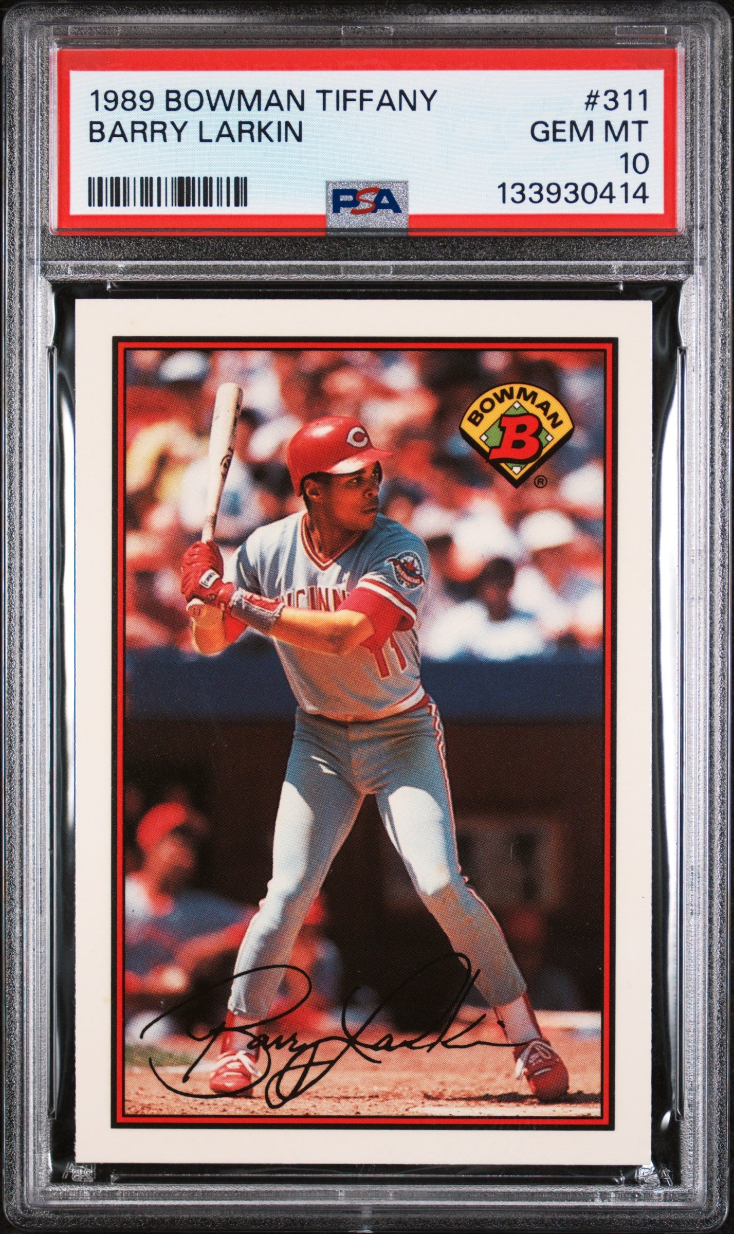 1989 Bowman Tiffany Barry Larkin #311 /6000 PSA 10