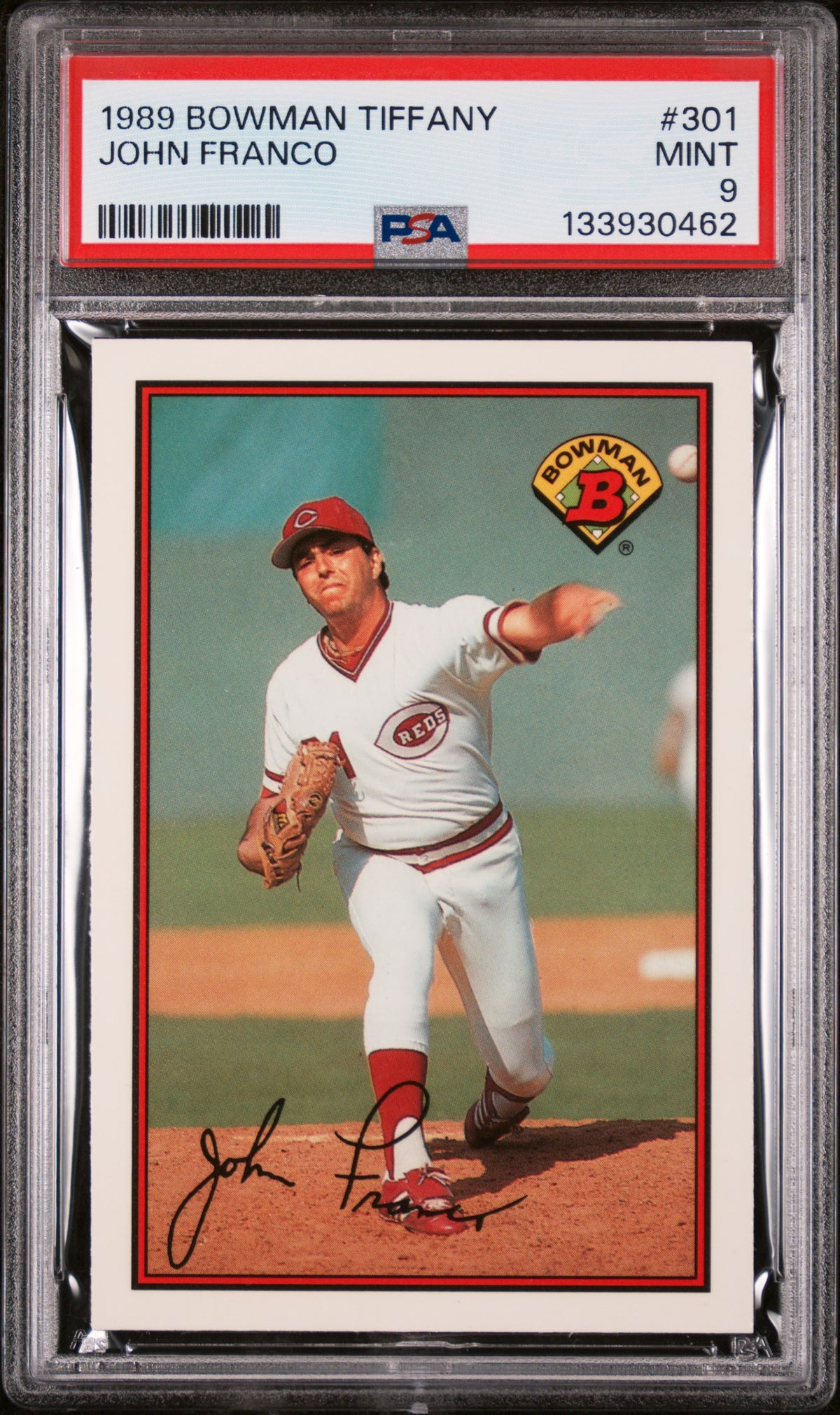 1989 Bowman Tiffany John Franco #301 /6000 PSA 9