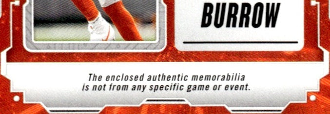 2024 Absolute Joe Burrow Absolute Heroes Holo GOLD 3 Color PATCH /25 Bengals