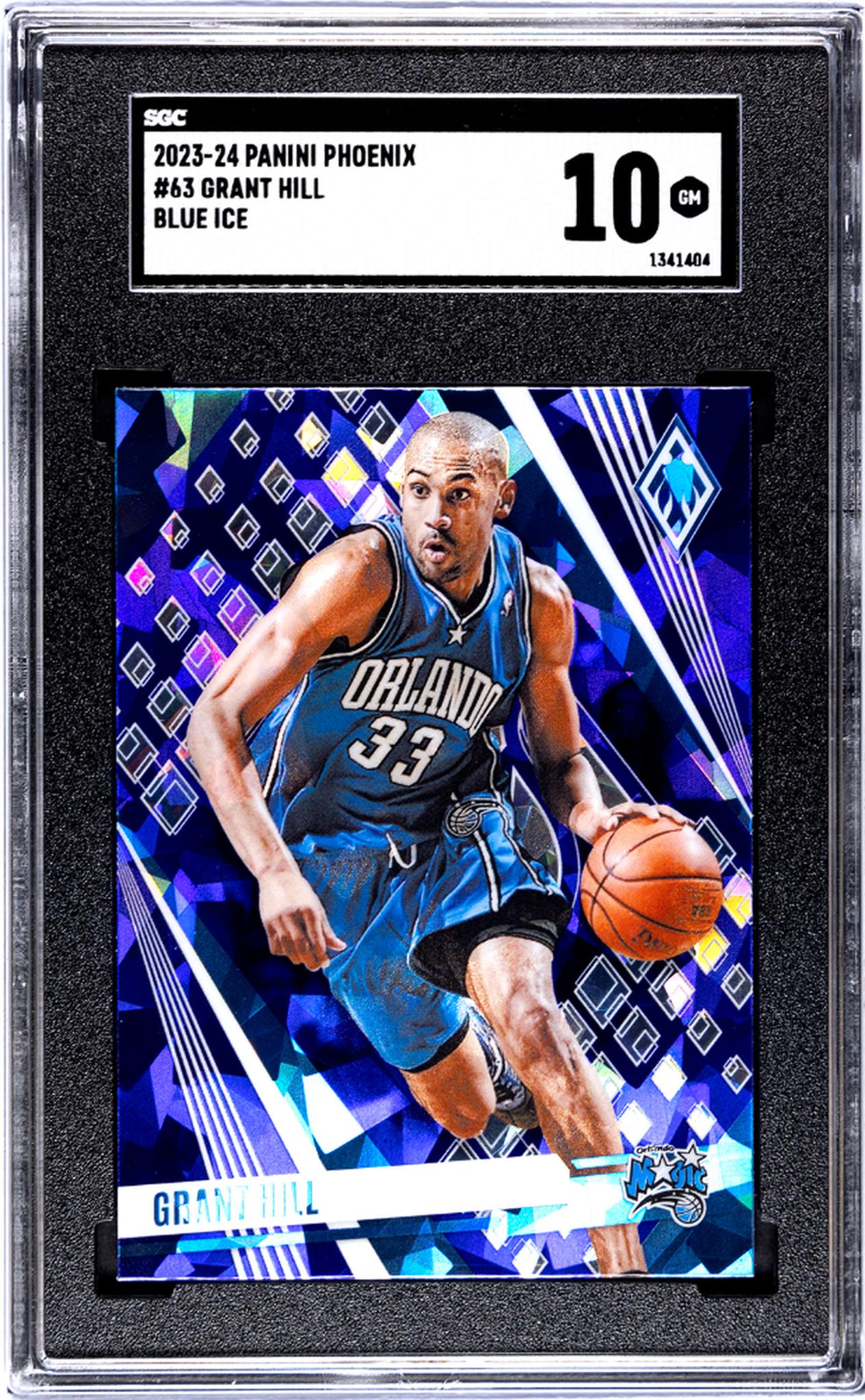 2023-24 Panini Phoenix #63 Grant Hill Blue Ice SGC 10