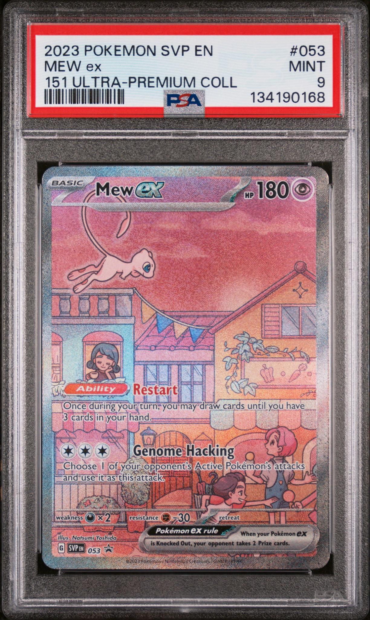 2023 Pokemon Scarlet and Violet Black Star Promo 151 Ultra Premium Collection Mew Ex #053 PSA 9