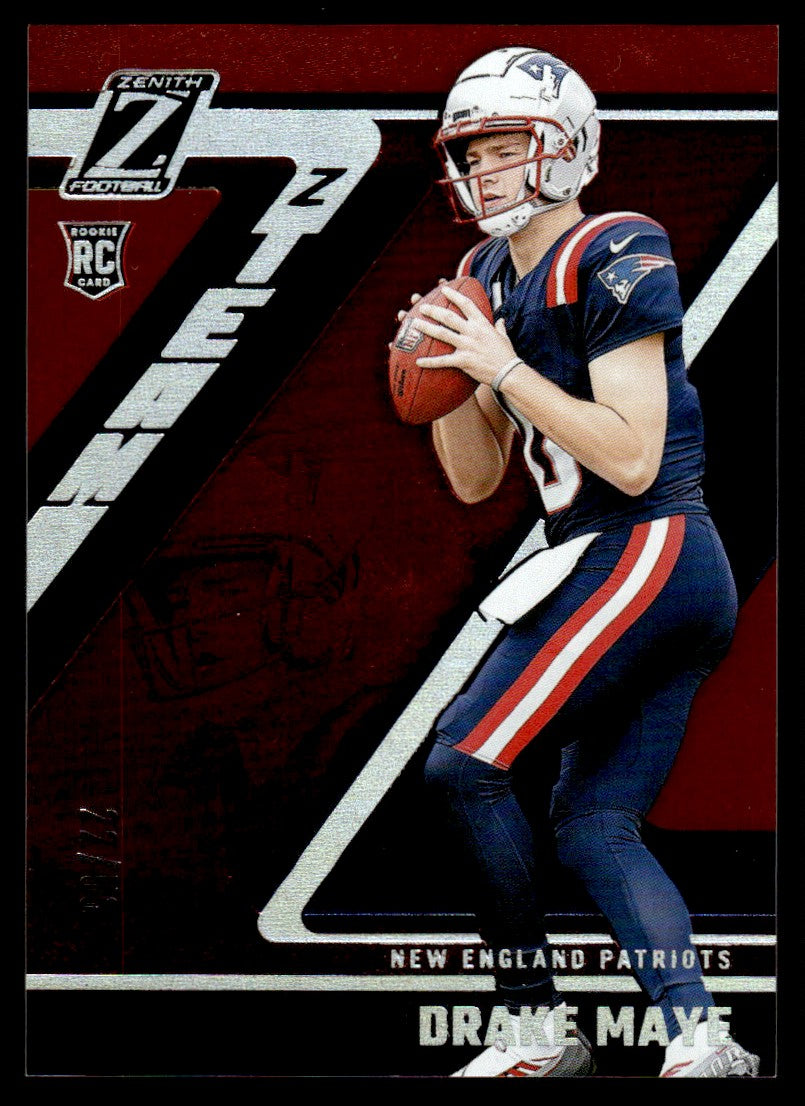 2024 Zenith #2 Drake Maye Rookie RC Z-Team Red /50