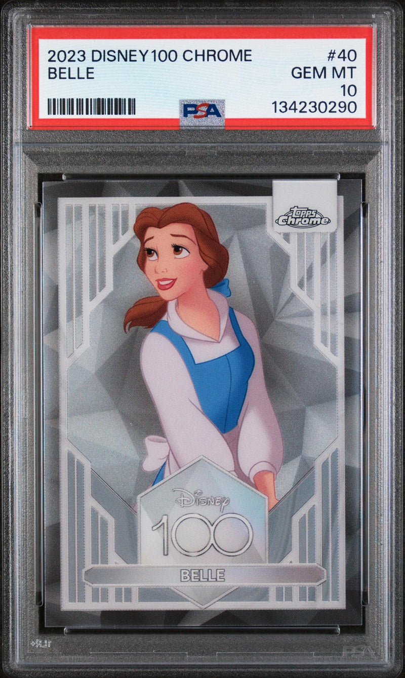 2023 Topps Chrome Disney100 Belle #40 PSA 10