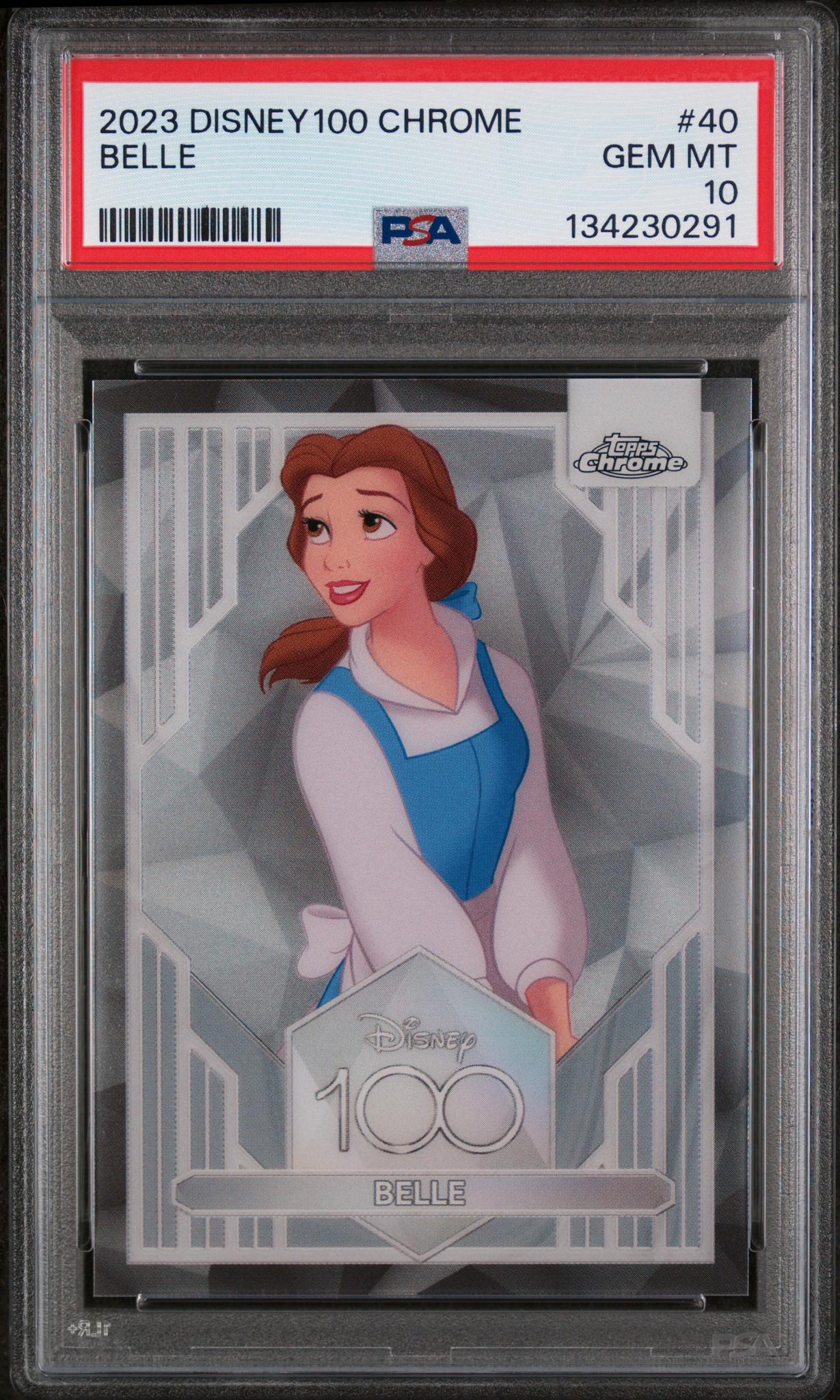 2023 Topps Chrome Disney100 Belle #40 PSA 10