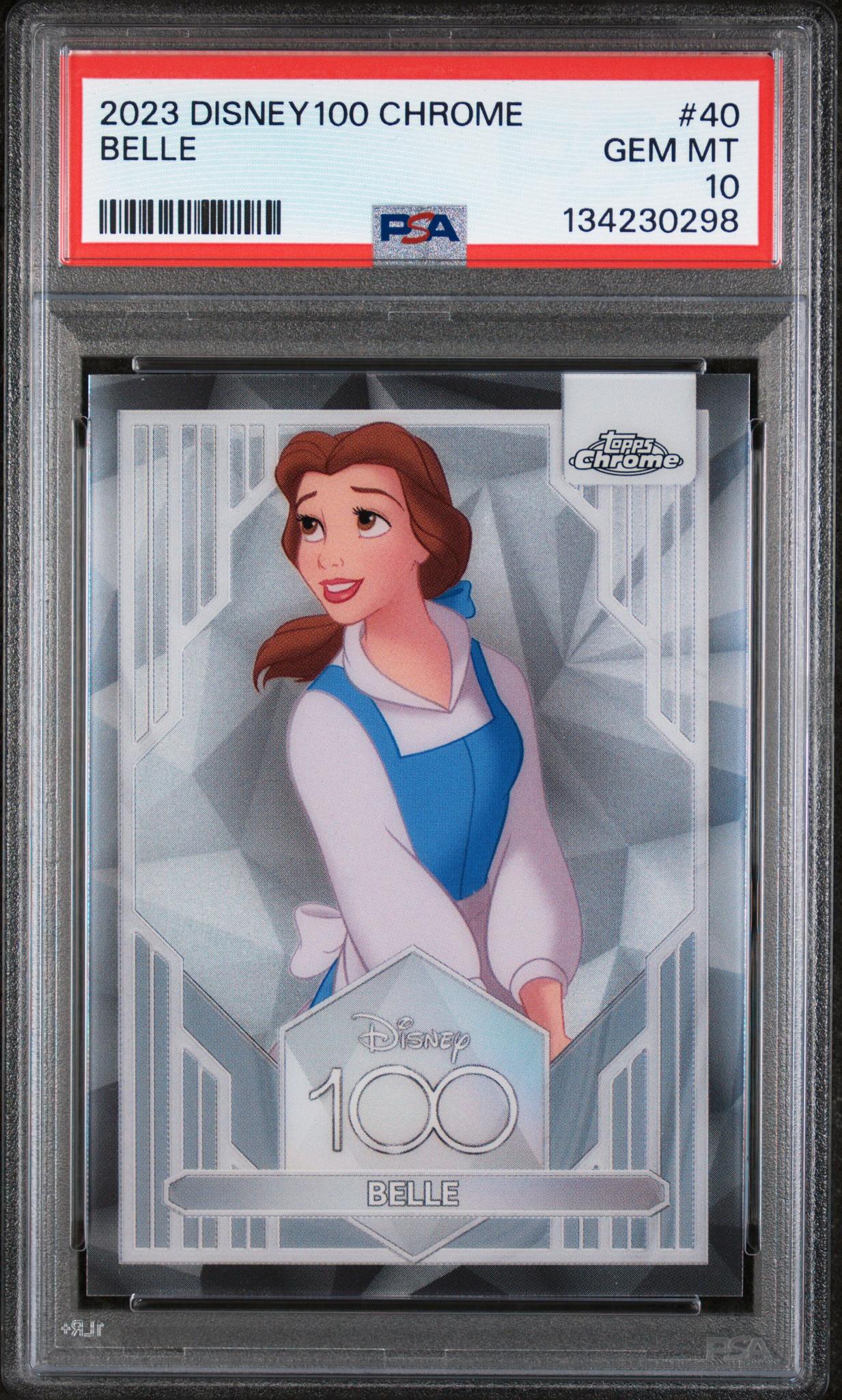 2023 Topps Chrome Disney100 Belle #40 PSA 10