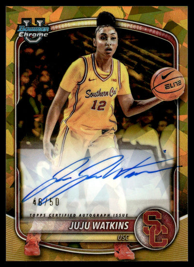 2025-26 Bowman Chrome Juju Watkins CPA-JA Chrome Prospect Auto /50